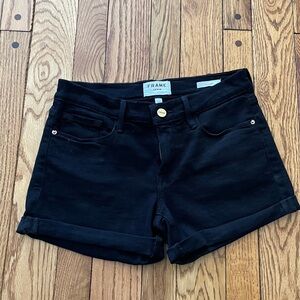 Frame Denim Shorts Women Black 24